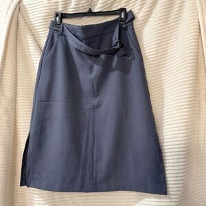 Banana Republic mid line skirt.  Slight A-line. Size 6. Color is a smoky blue